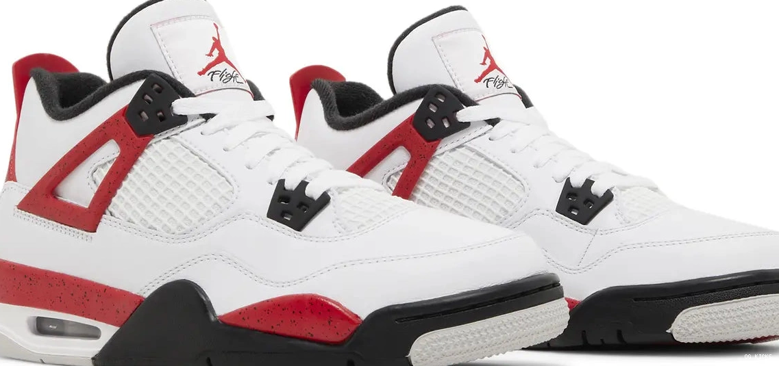 Air Jordan Retro Cement' 4 'Red GS 0614